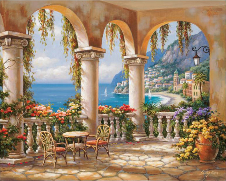 Medi Archway painting - Sung Kim Medi Archway art painting